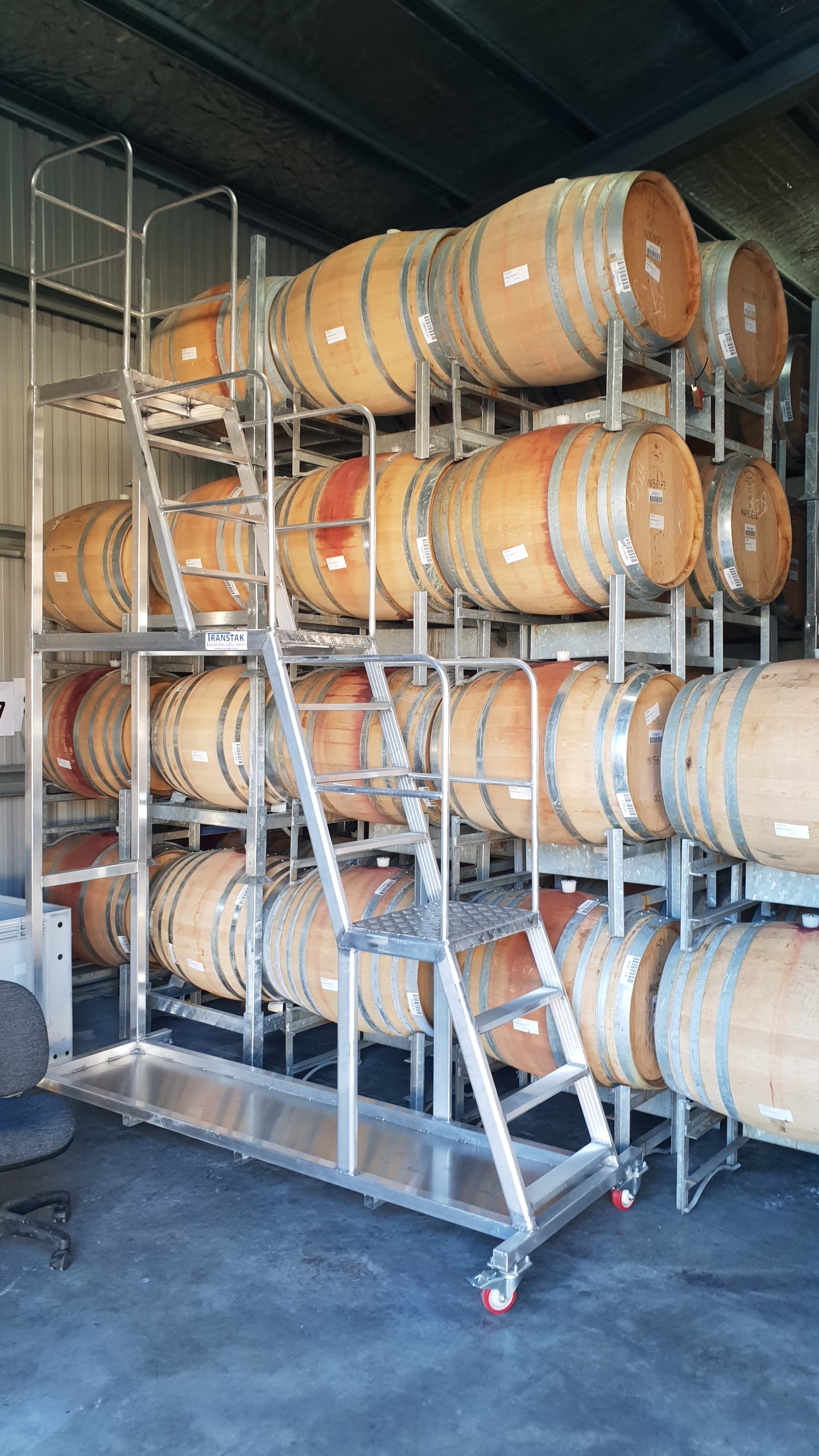 Transtak Wine Barrel Access Platform